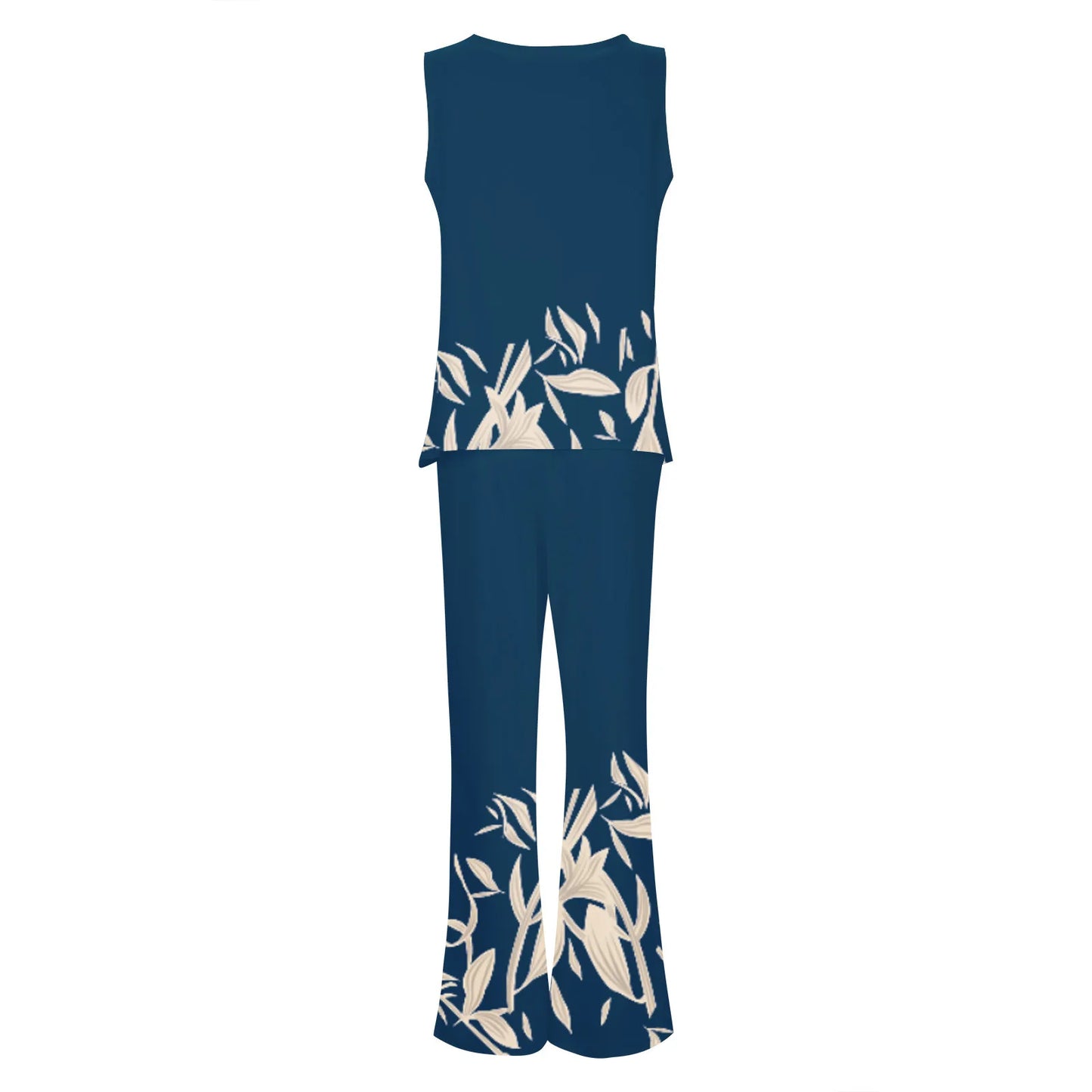 Sleeveless 2 Piece Boho Tank And Pant Set