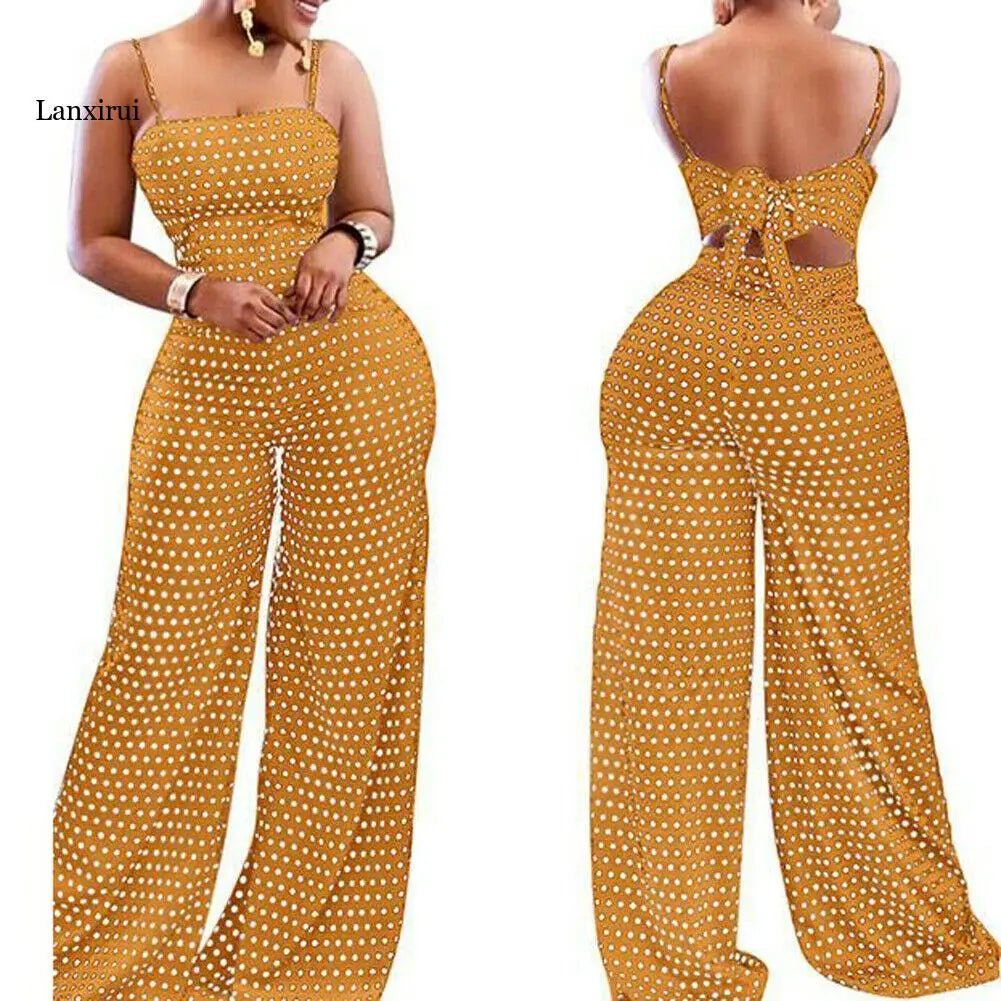 Sleeveless Polka Dot Romper