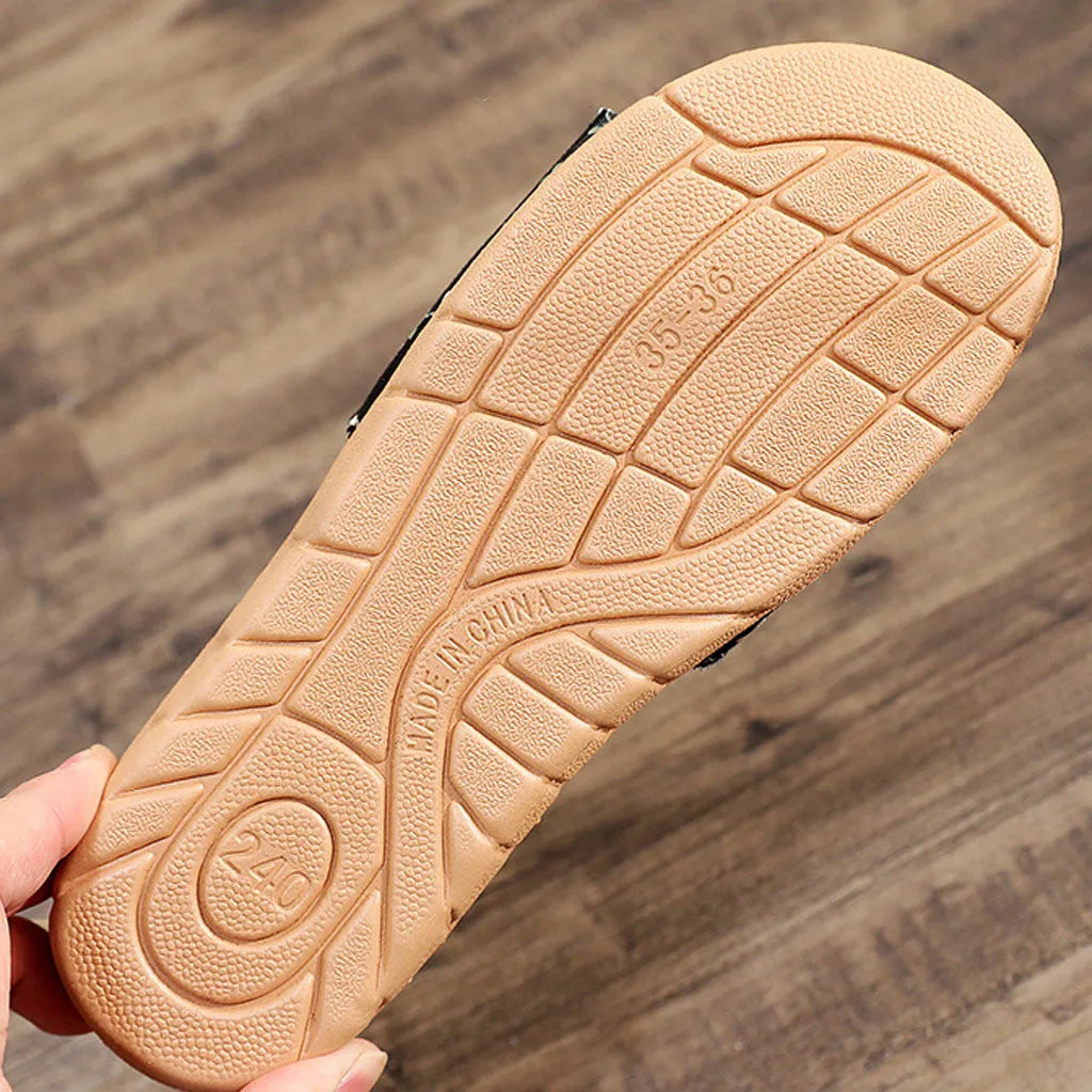 Quick Drying Bowknot Linen Flip Flops