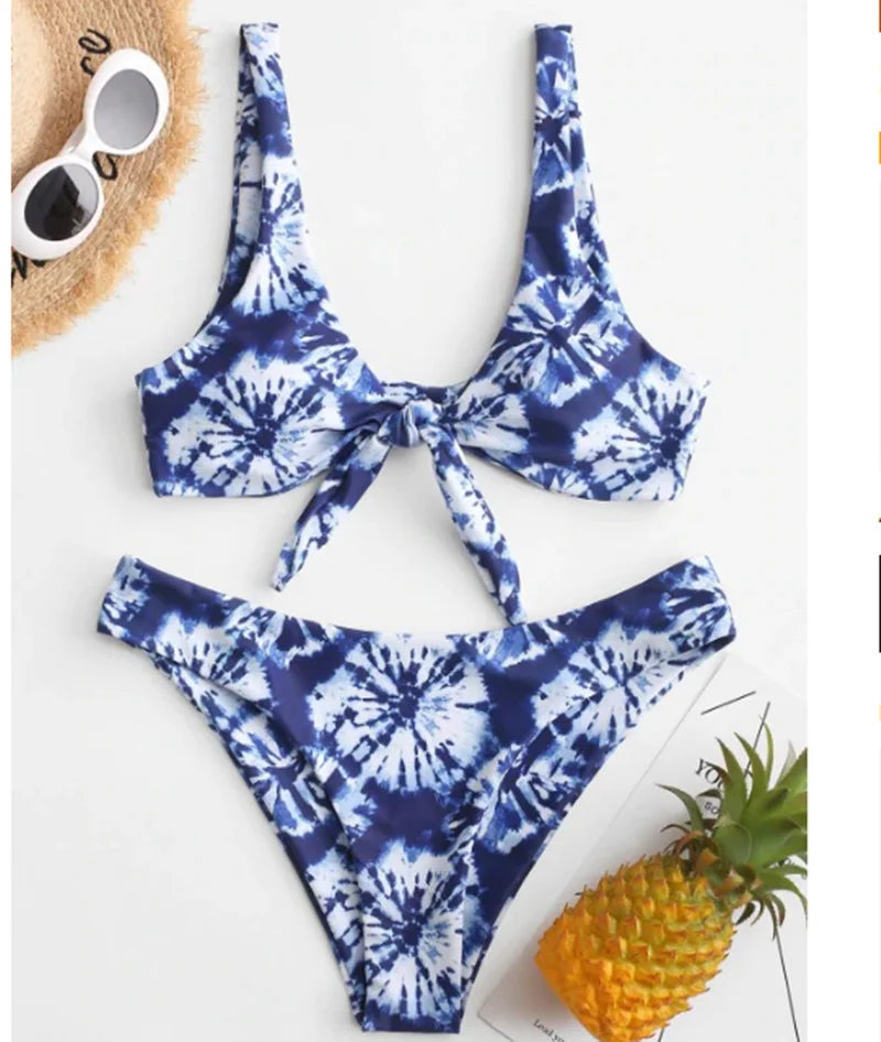 Printed Push Up Padded Bikini Set