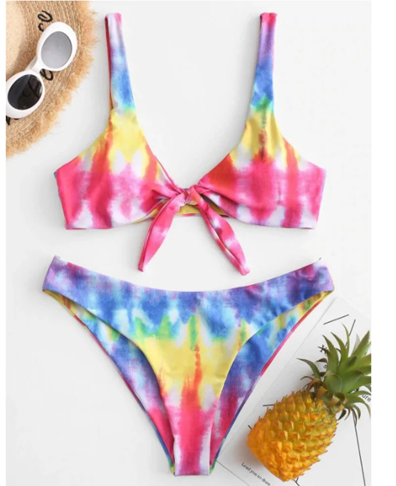 Printed Push Up Padded Bikini Set