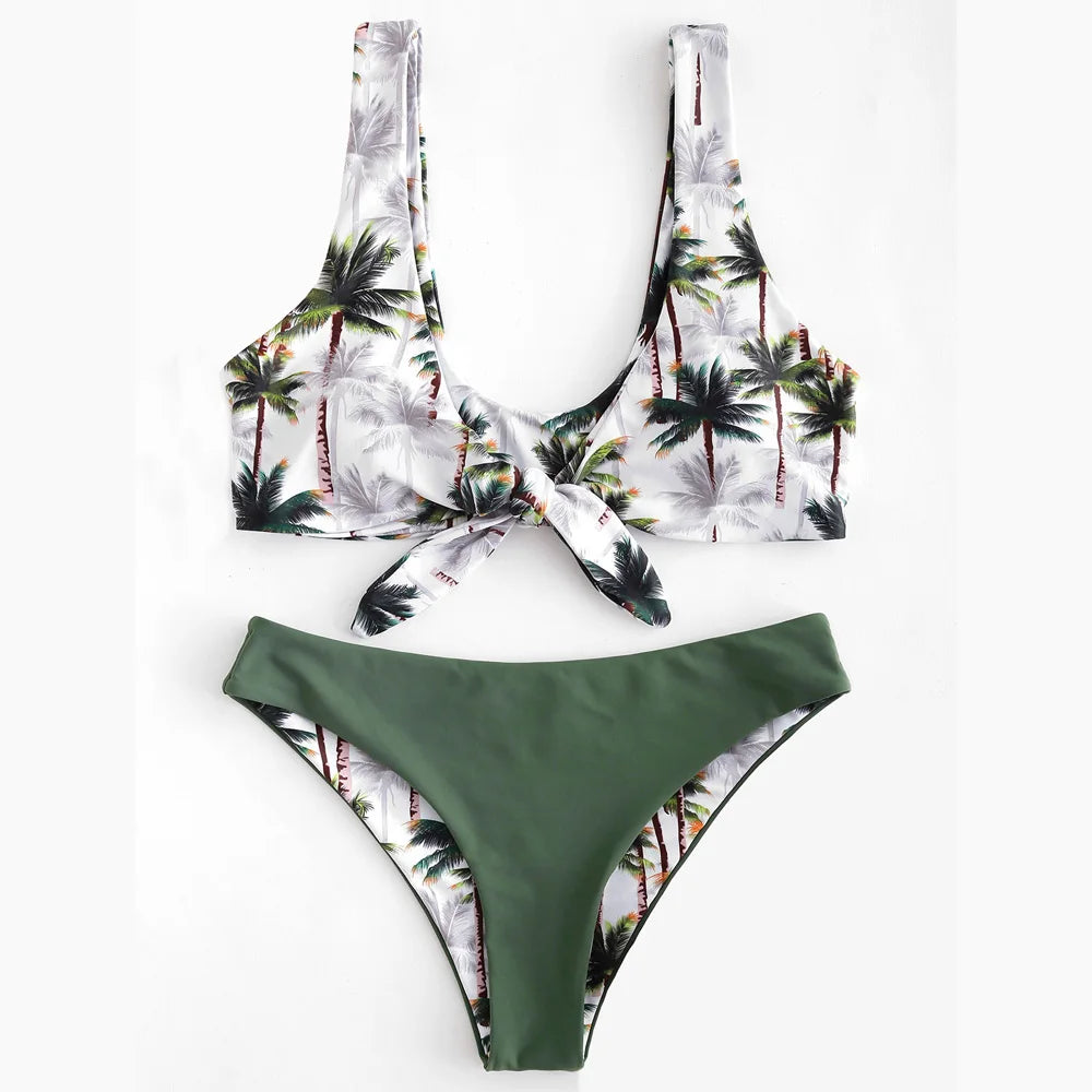 Printed Push Up Padded Bikini Set