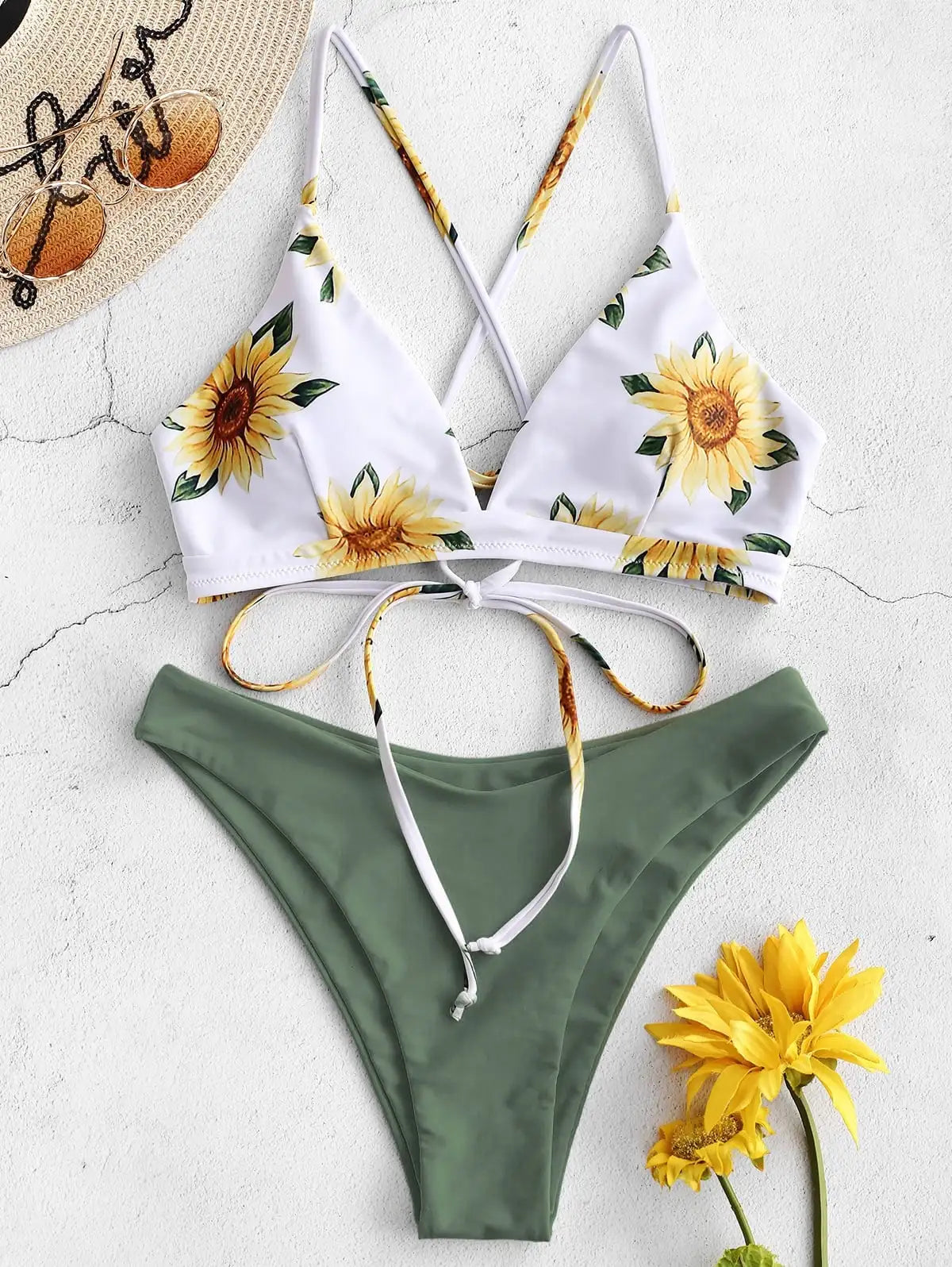 Printed Push Up Padded Bikini Set
