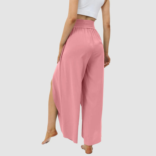Wide Leg High Waisted Boho Beach Pants