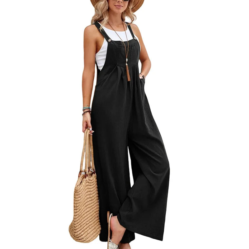 Wide Leg Baggy Overalls