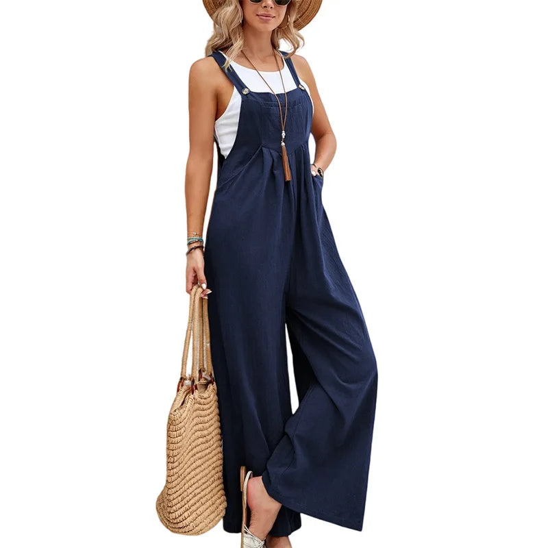 Wide Leg Baggy Overalls