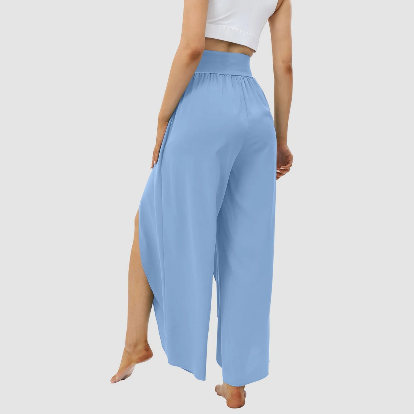 Wide Leg High Waisted Boho Beach Pants