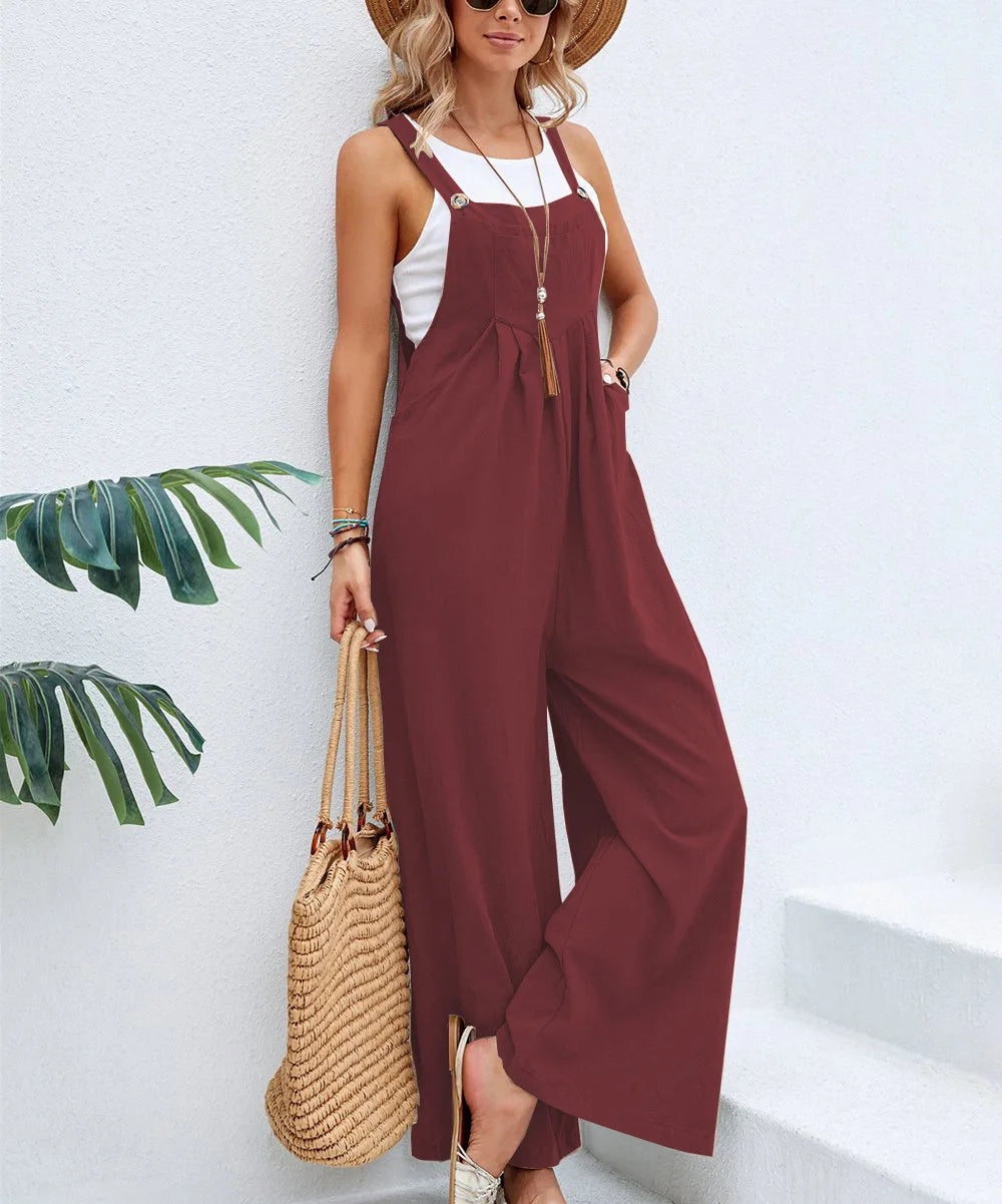 Wide Leg Baggy Overalls
