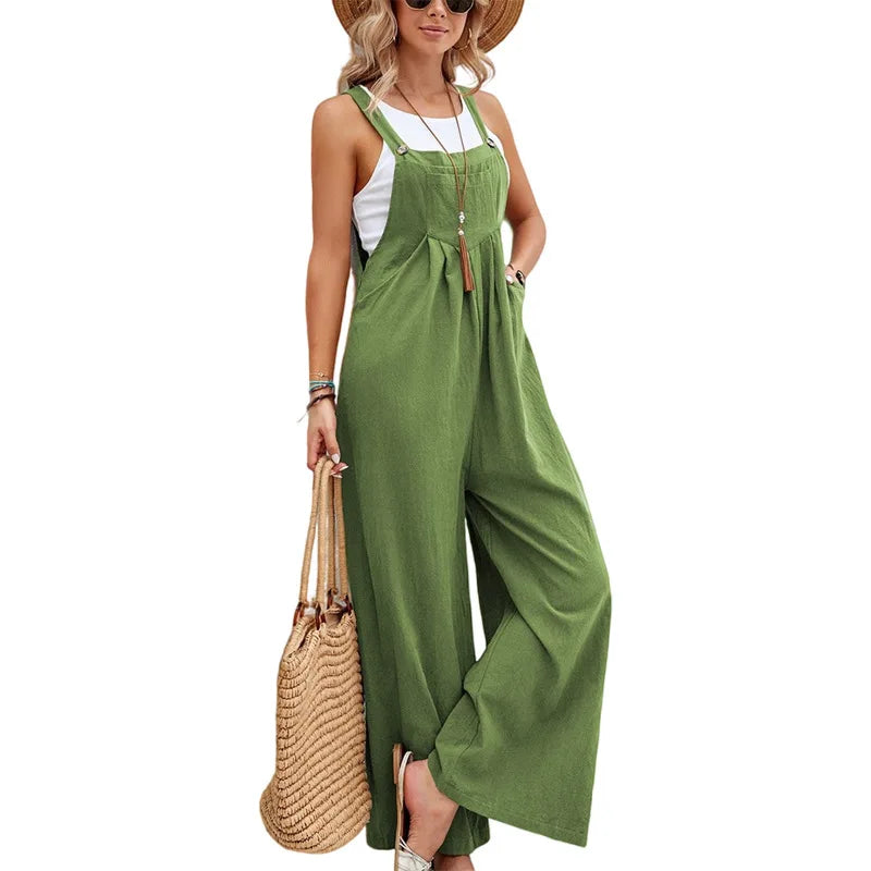 Wide Leg Baggy Overalls