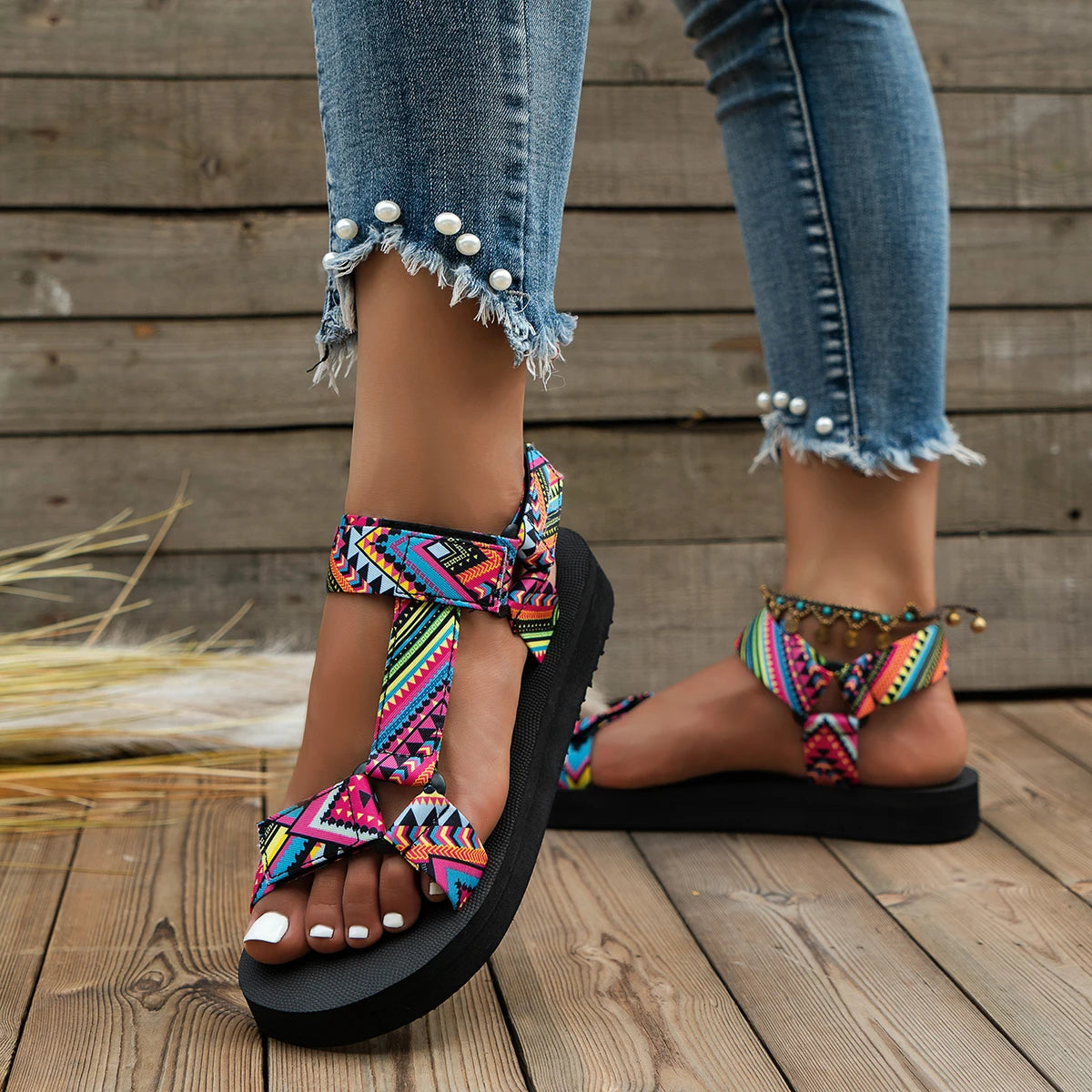 Women's Hemp Rope Beach Sandals