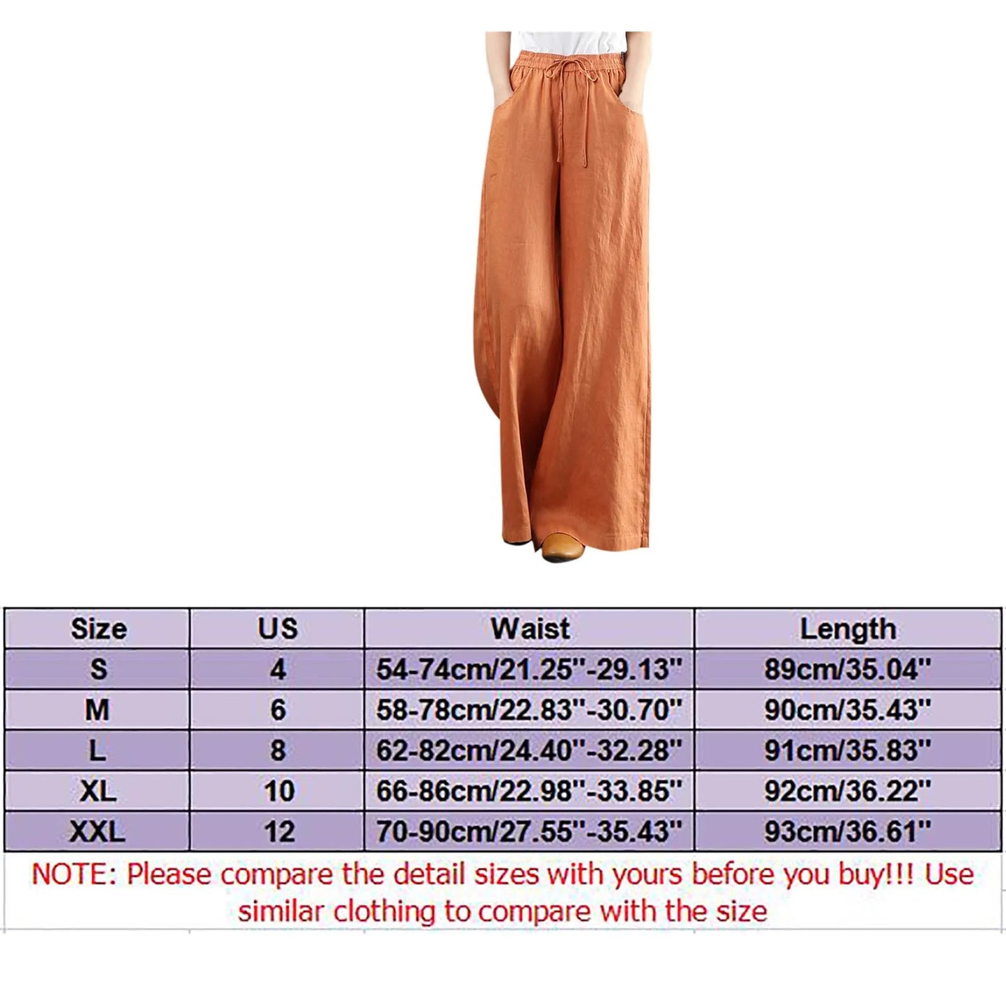 High Waisted Floor Length Loose Fit Trousers