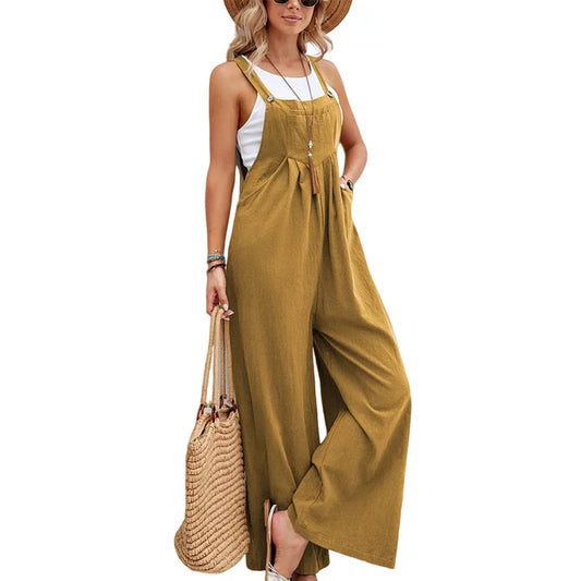 Wide Leg Baggy Overalls
