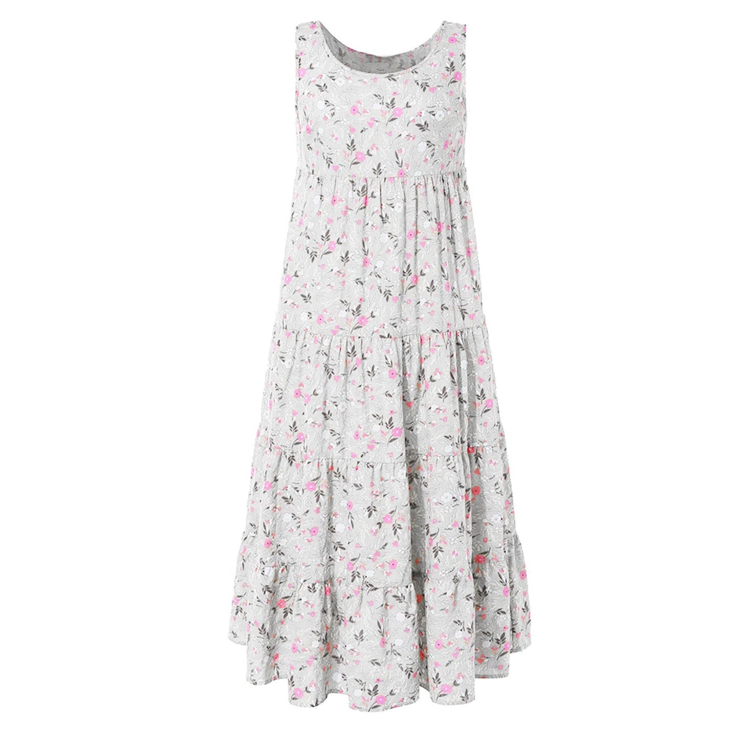 Vintage Bohemian Summer Loose Elegant Long Dress