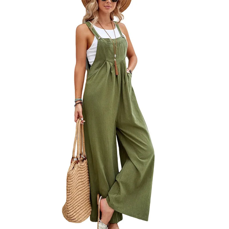 Wide Leg Baggy Overalls